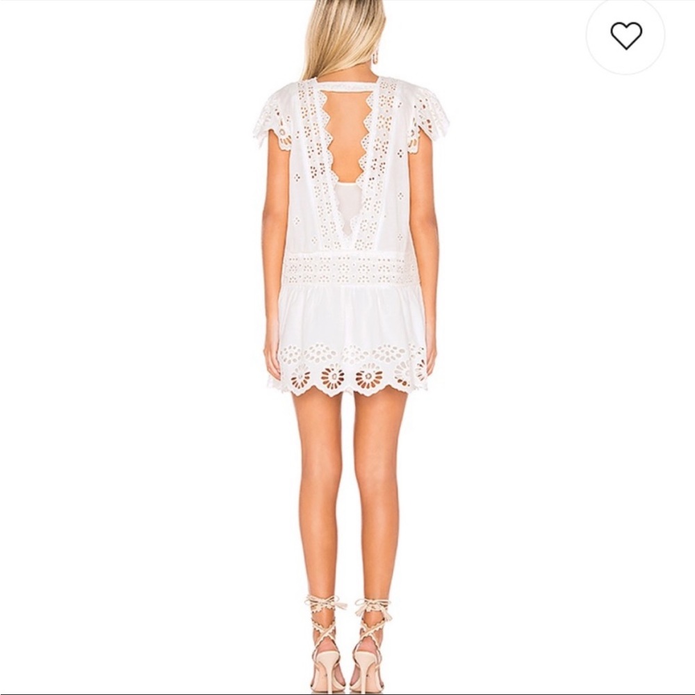 Free people Esperanza Eyelet Mini Dress sz L - Picture 2 of 11